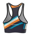 Women’s Running Crop Top – Flash Orange Racer Back
