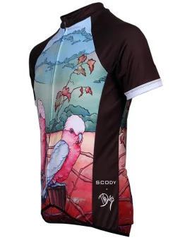 Performance Men’s Cycling Jersey – Galah by Kristy-Ann Duffy
