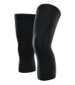 Solid Black Thermo-fit Knee Warmers | Cycling Clothing