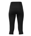 Women's 3/4 Length Running Tights - Pure Black | SCODY