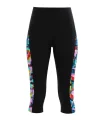 Fluoro Splash Women's 3/4 Active Tights - Fluorescent Design