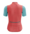 Lightweight Women’s Cycling Jersey – Coral & Light Blue
