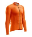 Men’s Aero Cycling Jersey – Long Sleeve Staple Orange