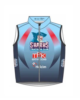 Sharks Triathlon Club Men's Cycling Wind Vest | Cycling Clothing