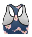 SCODY Women’s Flower Crop Top – Racer Back, Light Support