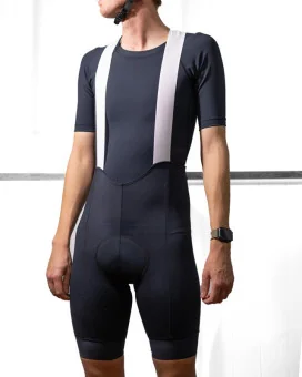 Men’s Pure Black Cycle Bib Shorts – SCODY Performance