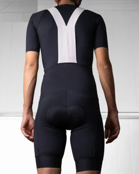 Men’s Pure Black Cycle Bib Shorts – SCODY Performance