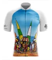 Cycle Jersey with design based on original art work entitled Beach Party by David Hart