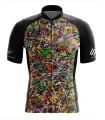 Cycle Jersey with design based on original art work 8 Black Dogs by David Hart