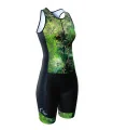 Women's sleeveless triathlon suit featuring Chloe Hart's artwork Floral Cluster. Flexible payment options| Triathlon Suits