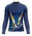 David Hart Sailing Boats Unisex Surf Rashie, UPF50+ | Beach Wear
