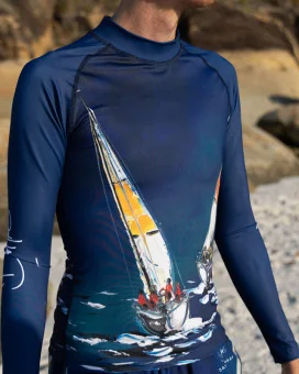 SCODY Unisex Sailing Surf Rashie – UPF50+ David Hart