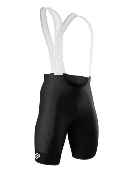 SCODY Cycle Bib Shorts Black - Men, X-Opaque Cuff, Low Profile Straps | Made in Australia