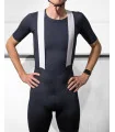 SCODY Cycle Bib Shorts Black - Men, X-Opaque Cuff, Low Profile Straps | Made in Australia