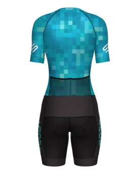 SCODY Women’s Aero Tri Suit – Blue Lagoon | Race Fit