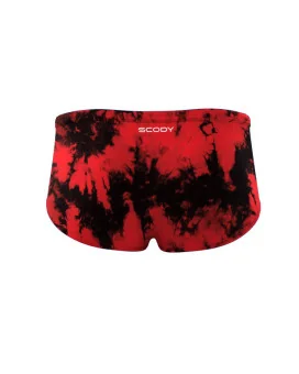 Men's Tie Dyed Swim Trunks – Red Chlorine Resistant
