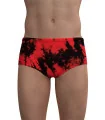 Men's Tie Dyed Swim Trunks – Red Chlorine Resistant