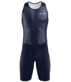 Navy triathlon suit with subtle print detail | triathlon gear | Made in Aus