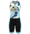 Women's sleeveless triathlon suit featuring Kristy-Ann Duffy's artwork | Flexible payment options| Triathlon Suits