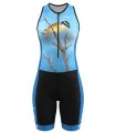 Women's sleeveless triathlon suit featuring Kristy-Ann Duffy's artwork | Flexible payment options| Triathlon Suits