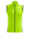 Lightweight Windproof Cycle Gilet – Men’s Lime Stripe