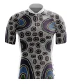 Family Mens Cycling Jersey Australian Made Danielle Leedie Gray front| Cycling Gear