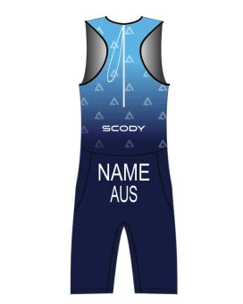 Men's Triathlon Suit, named and swim optimised | Made in Australia