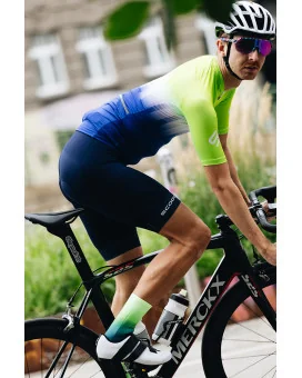 Men’s Stratus Twilight Cycling Jersey – Blue Gradient