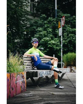 Men’s Stratus Twilight Cycling Jersey – Blue Gradient