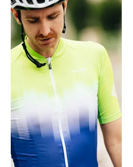 Men’s Stratus Twilight Cycling Jersey – Blue Gradient