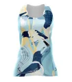 Sunrise Serenade Run Singlet featuring art by Australian Artist Kristy-Ann Duffy. | Made in Australia | 97% recycled Fabric