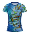 Joy of Flight Women's Run Shirt featuring art by Australian Artist Kristy-Ann Duffy| Made in Australia