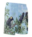 Kristy-Ann Duffy Black Cockatoo Board Shorts - Unisex | Beach Wear