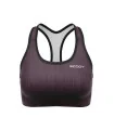 SCODY Women’s Plum Racer Back Crop Top – Light Support