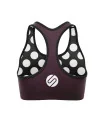 SCODY Women’s Plum Racer Back Crop Top – Light Support