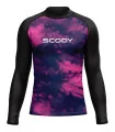 Tie Dye Plum Unisex Chlorine Resistant Swim Rashie, UPF50+ | Swimwear