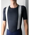 SCODY Cycle Bib Shorts Navy - Men, X-Opaque Cuff, Low Profile Straps | Made in Australia