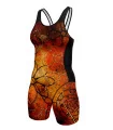 SCODY Women’s Open Back Tri Suit – Floral Lamina Fit