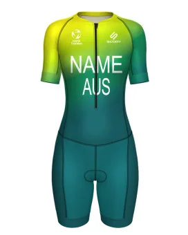 WT Compliant Aerodynamic Sleeved Men's Triathlon Suit | Made in Australia