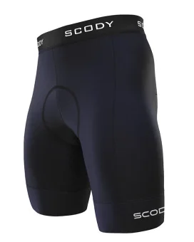 SCODY Cycling Shorts – Men’s Navy with Cuff Detail