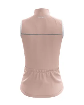 Staple Pale Rose Lightweight Windproof Cycle Gilet with Pockets | Cycling Gear