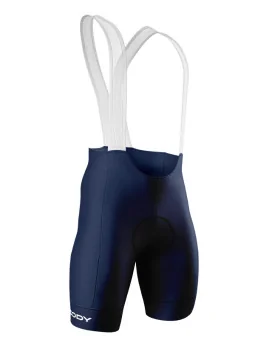 SCODY Cycle Bib Shorts Navy - Men, X-Opaque Cuff, Low Profile Straps | Made in Australia