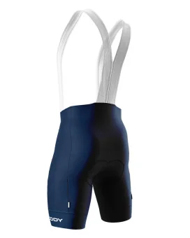 SCODY Cycle Bib Shorts Navy - Men, X-Opaque Cuff, Low Profile Straps | Made in Australia