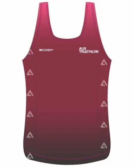 AusTriathlon QLD State Team Ultra Light Weight Run Singlet, Women| Running Gear