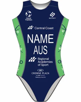 Women's Triathlon Swim Suit, named and swim optimised | Made in Aus