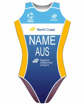 Women's Triathlon swimsuit, named and swim optimised | Made in Australia
