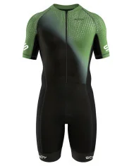 Olive Tilt 3/4 Zip Men's Aero Triathlon Suit | Triathlon Gear