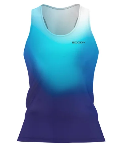 Ultra Lightweight Run Singlet, Galaxy Blue - Women