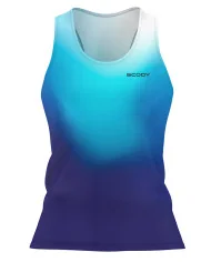 Ultra Lightweight Run Singlet, Galaxy Blue - Women