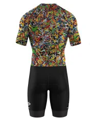 Swift 8 Black Dogs 3/4 Zip Men's Aero Triathlon Suit | Triathlon Gear